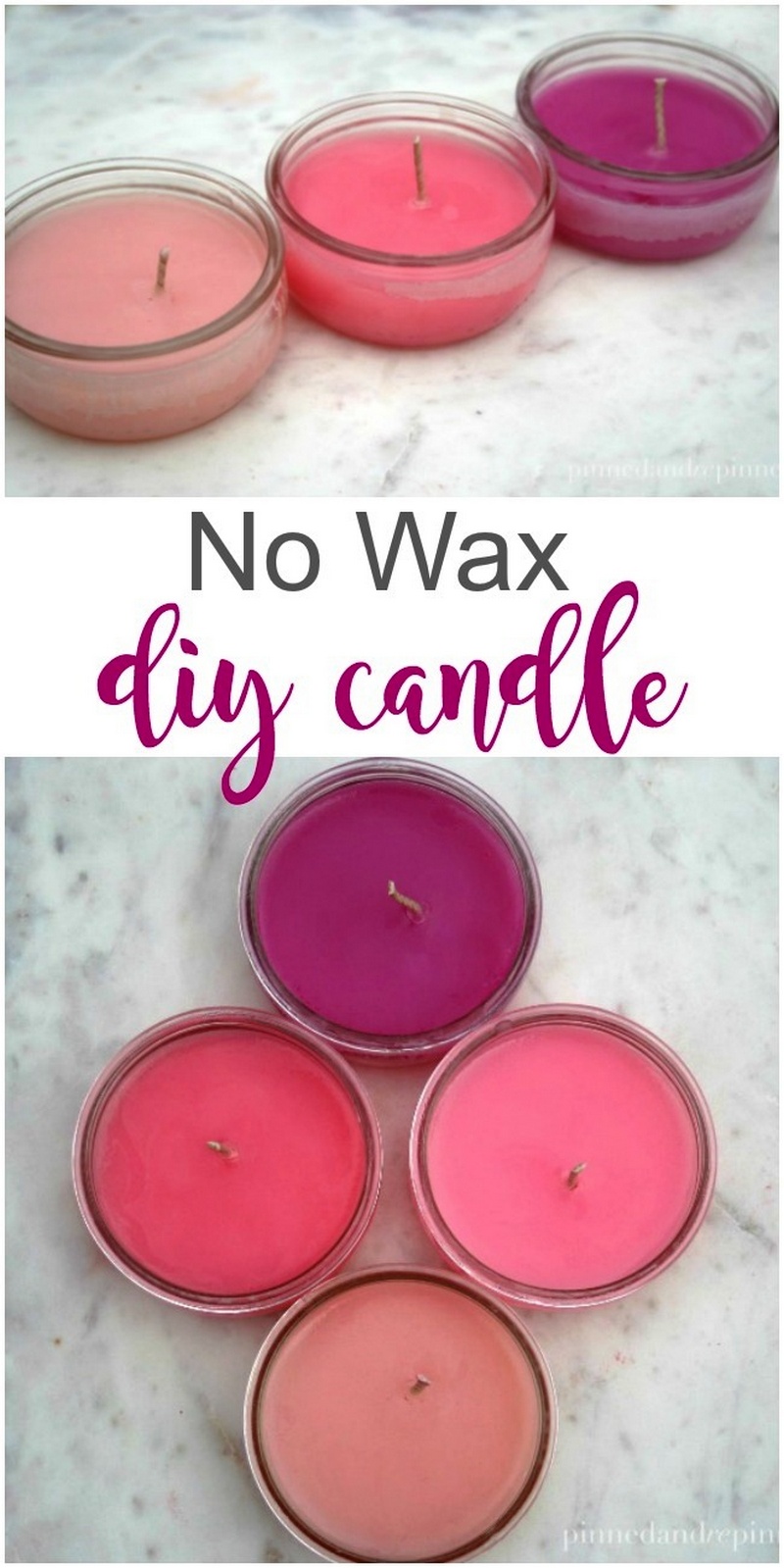 No Wax DIY Candle