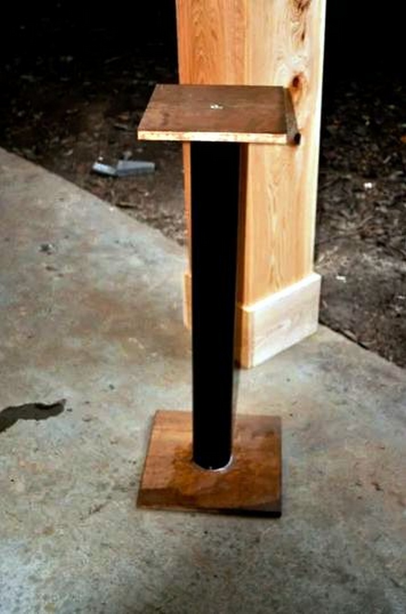 PVC and Plywood Speaker Stands for Cheap