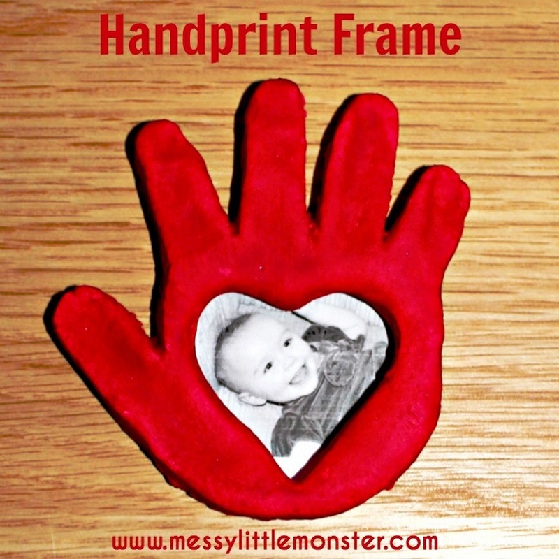 Salt Dough Handprint Frame