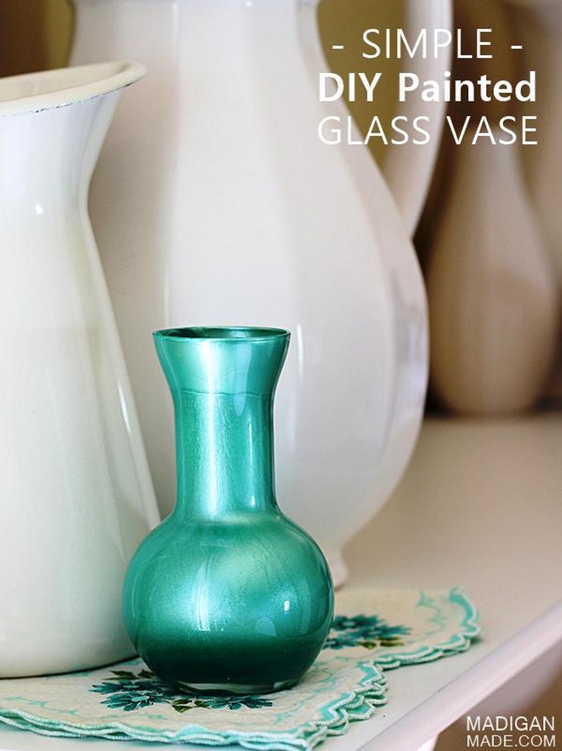 The Simplest Glass Painting Craft Idea DIY Vase