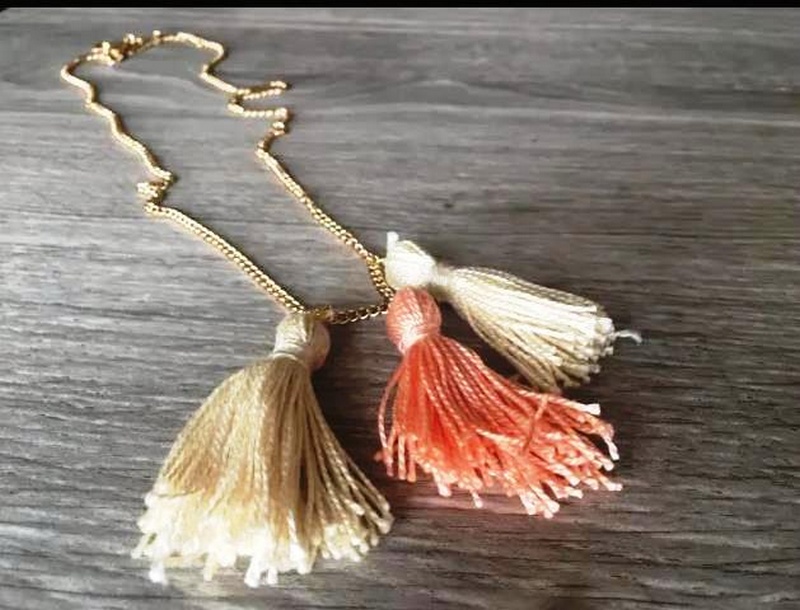 10 minute DIY Tassel Necklace For Spring