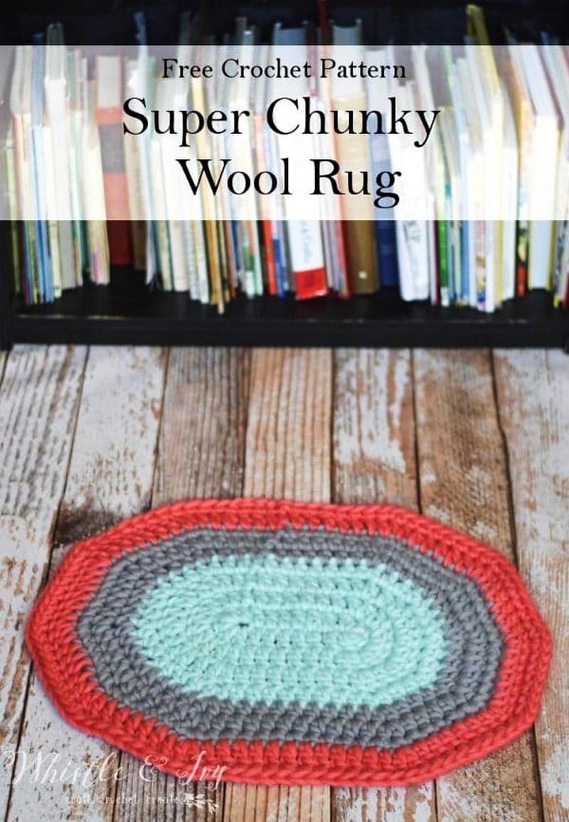Crochet Chunky Wool Rug – Crochet Pattern