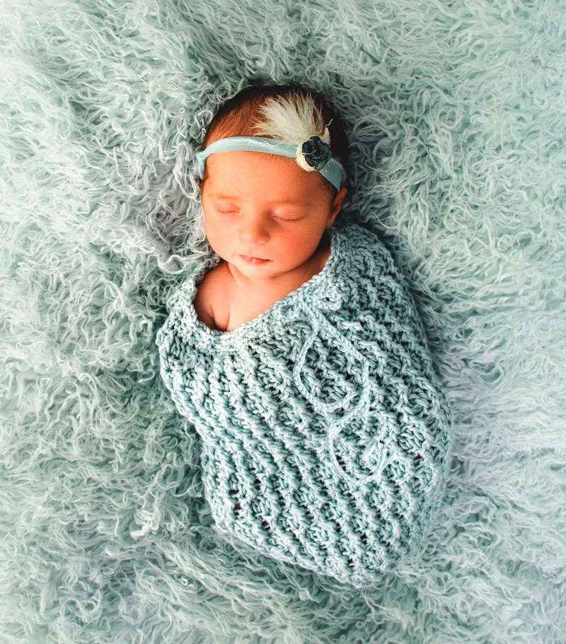 Crochet Pattern for Honeycomb Ridges Baby Cocoon or Swaddle Sack