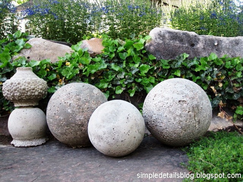 DIY Concrete Garden Spheres 1