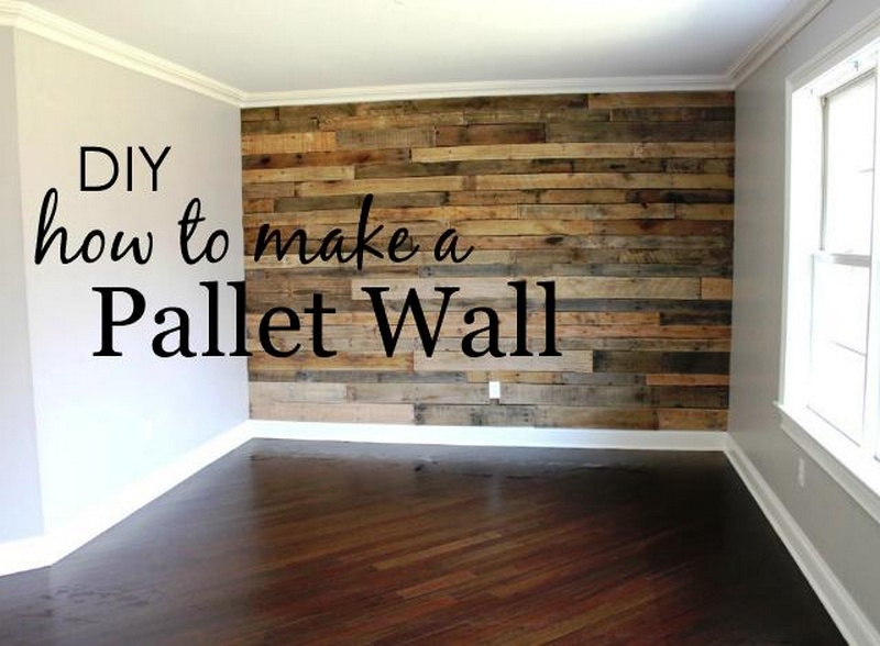 DIY How to Build a Pallet Wall
