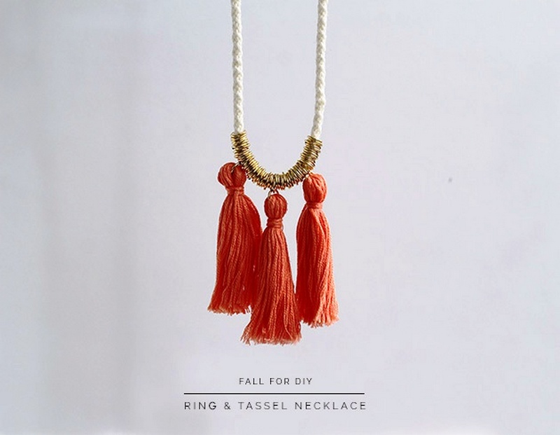 DIY Ring and Tassel Necklace