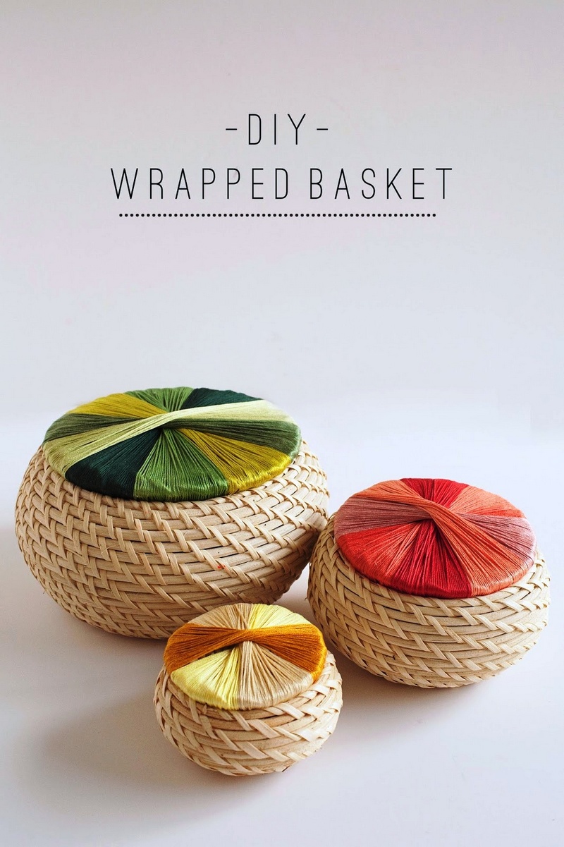 DIY Wrapped Basket