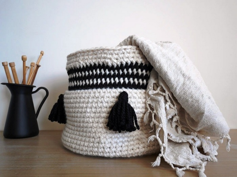 Easy Crochet Basket – Free Pattern by Malloo