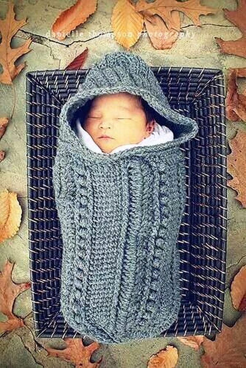 Hooded Baby Cocoon Crochet Pattern Free