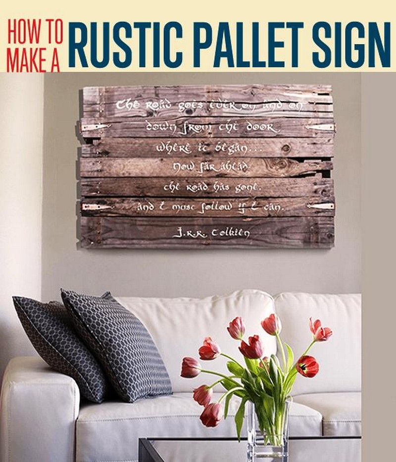 How To Create A Pallet Wood Wall Art Sign