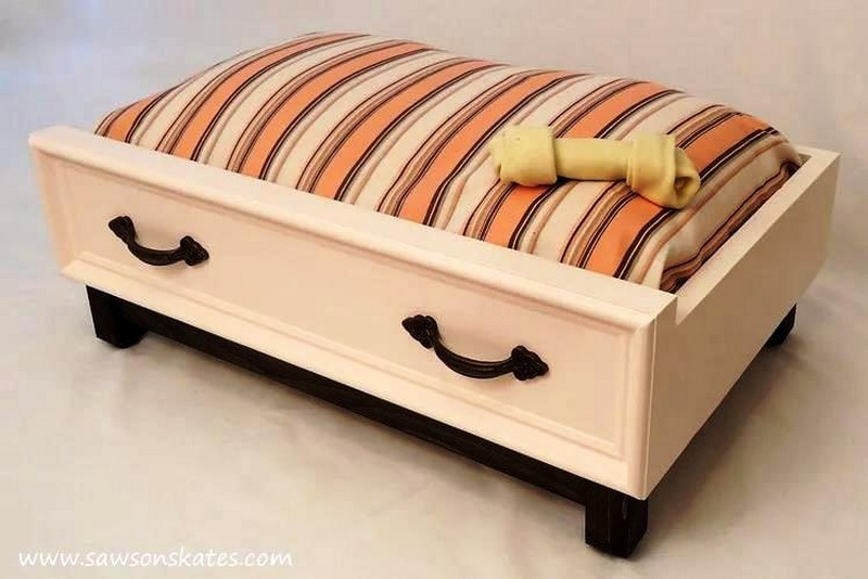 How To Make A DIY Dog Bed With A Recycled Drawer Look
