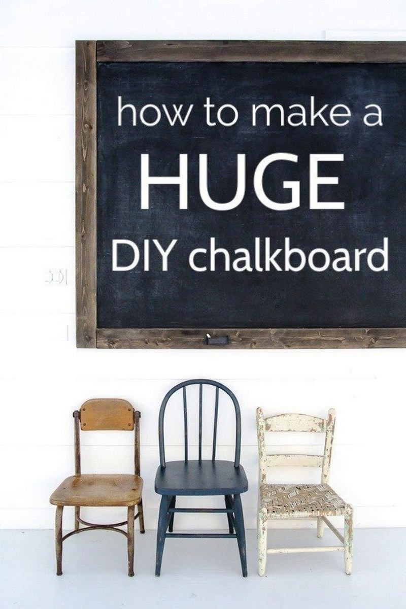 How To Make A Huge DIY Chalkboard For Cheap