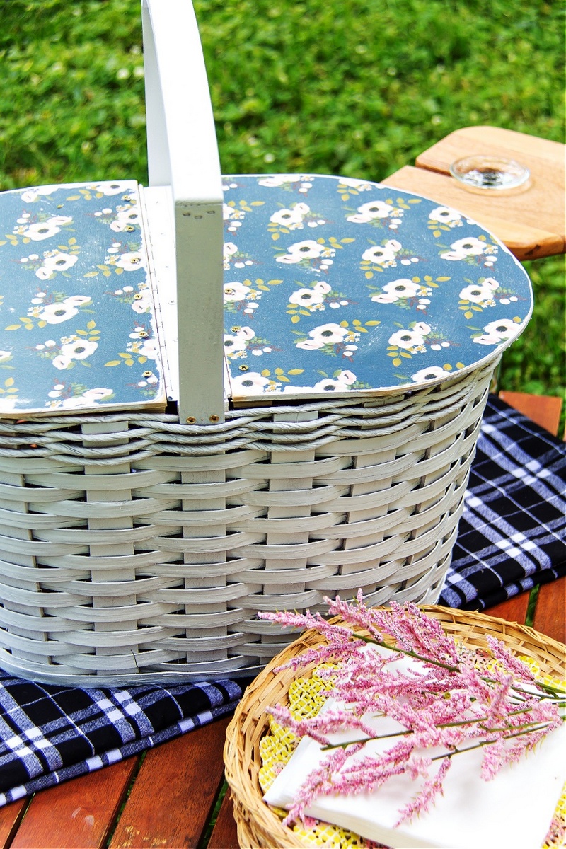 How to Turn an Ordinary Basket Into a DIY Picnic Basket