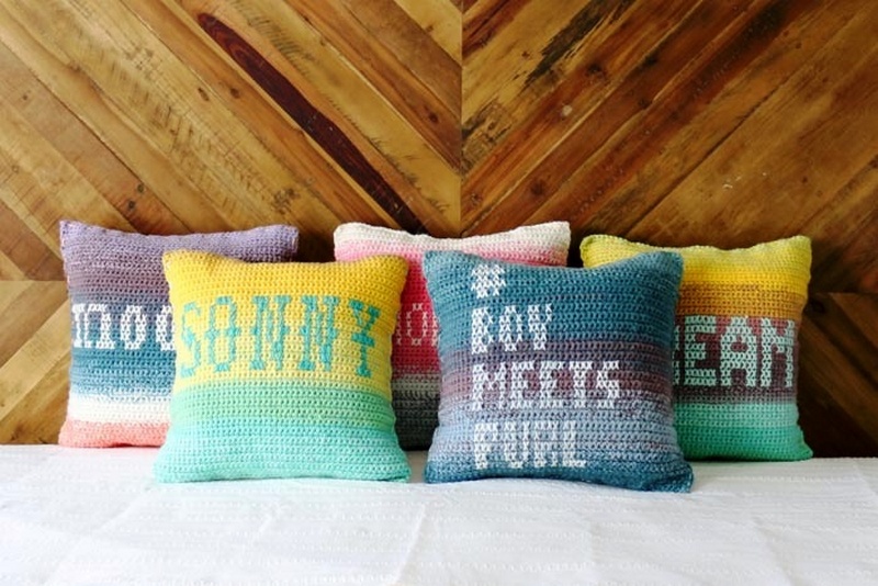 Mandala Ombre Pillows – Easy Free Crochet Pattern