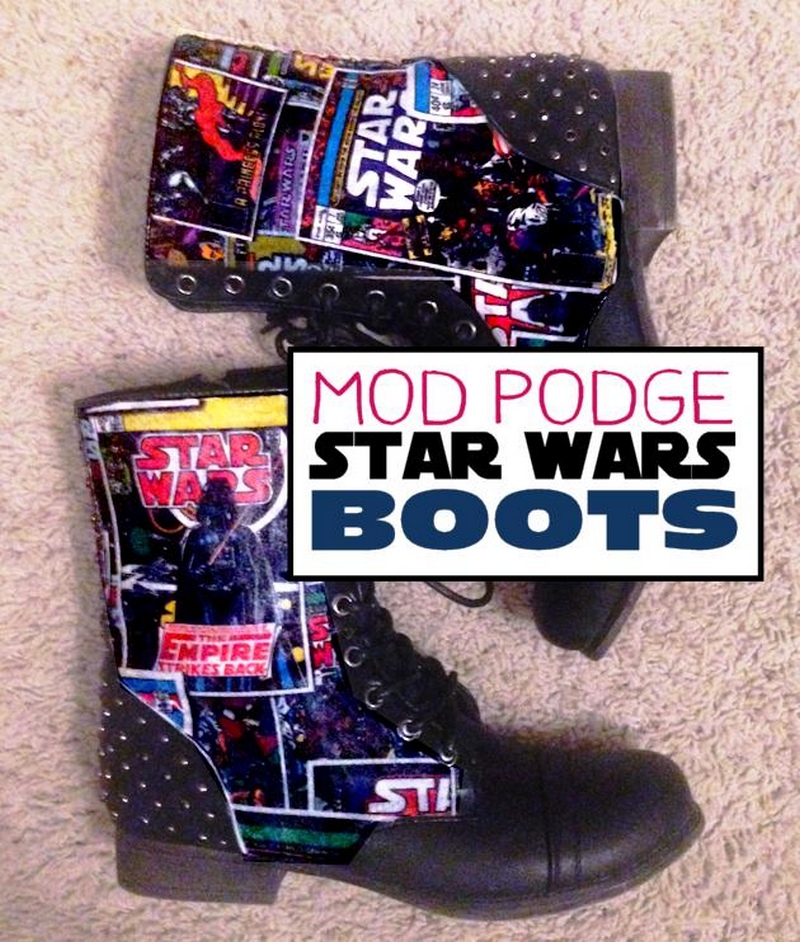 Mod Podge Star Wars Boots