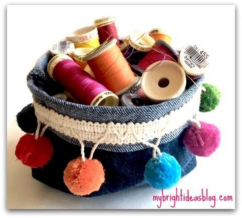 Upcycle Denim – Decorative Baskets made from Jeans