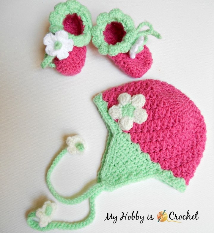 Blooming Berry Earflap Baby Hat – Free Crochet Pattern