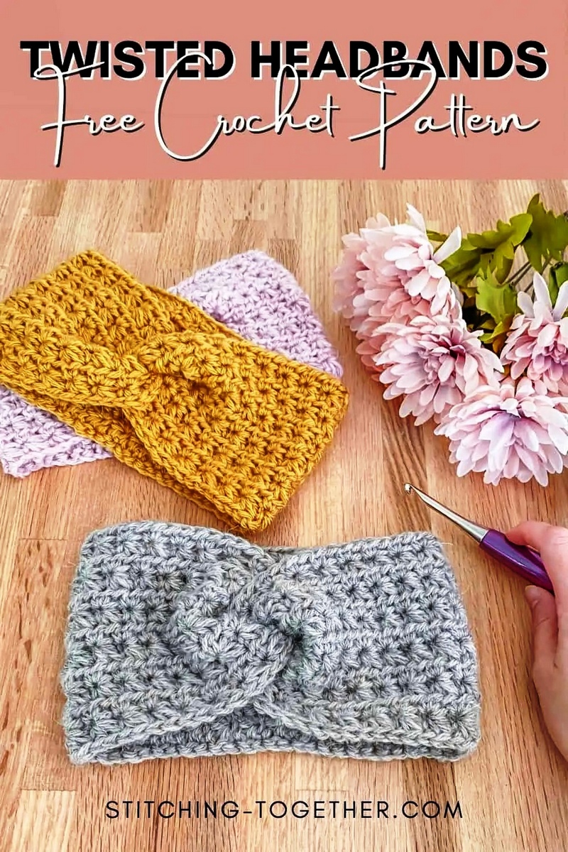 Courtney Crochet Twist Headband Pattern Free