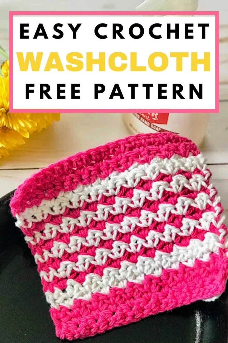 Crochet Washcloth Free Pattern 1