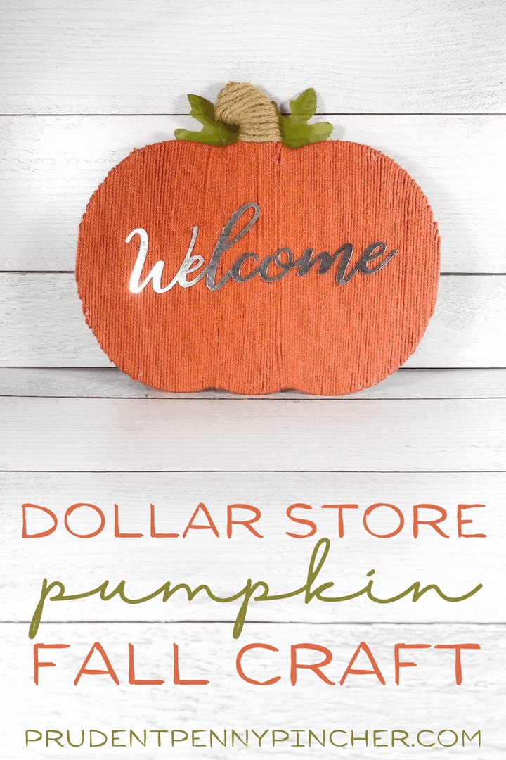 DIY Dollar Tree Pumpkin Craft