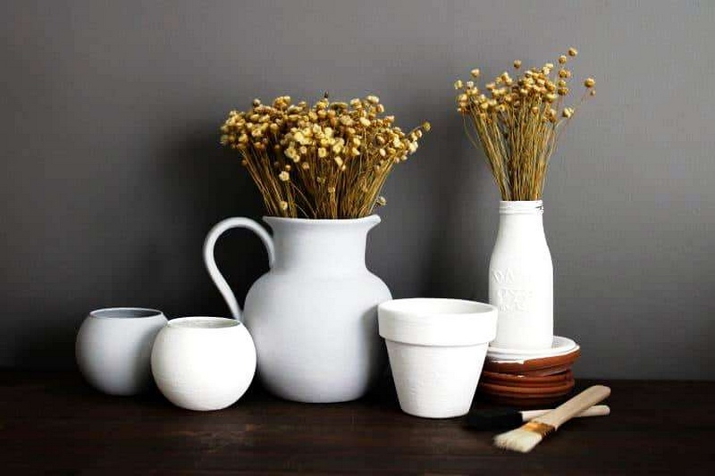 DIY Faux Ceramic Vases Upcycling Thrift Flip