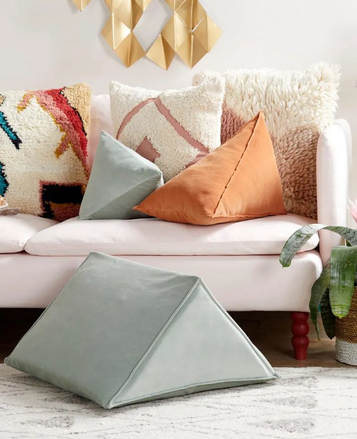 Geometric Wedge Pillow