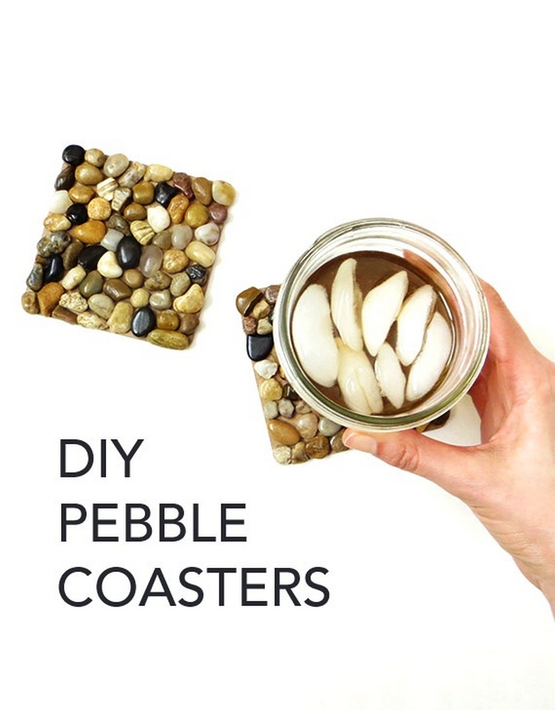 How To Make DIY River Rock Pebble Coasters