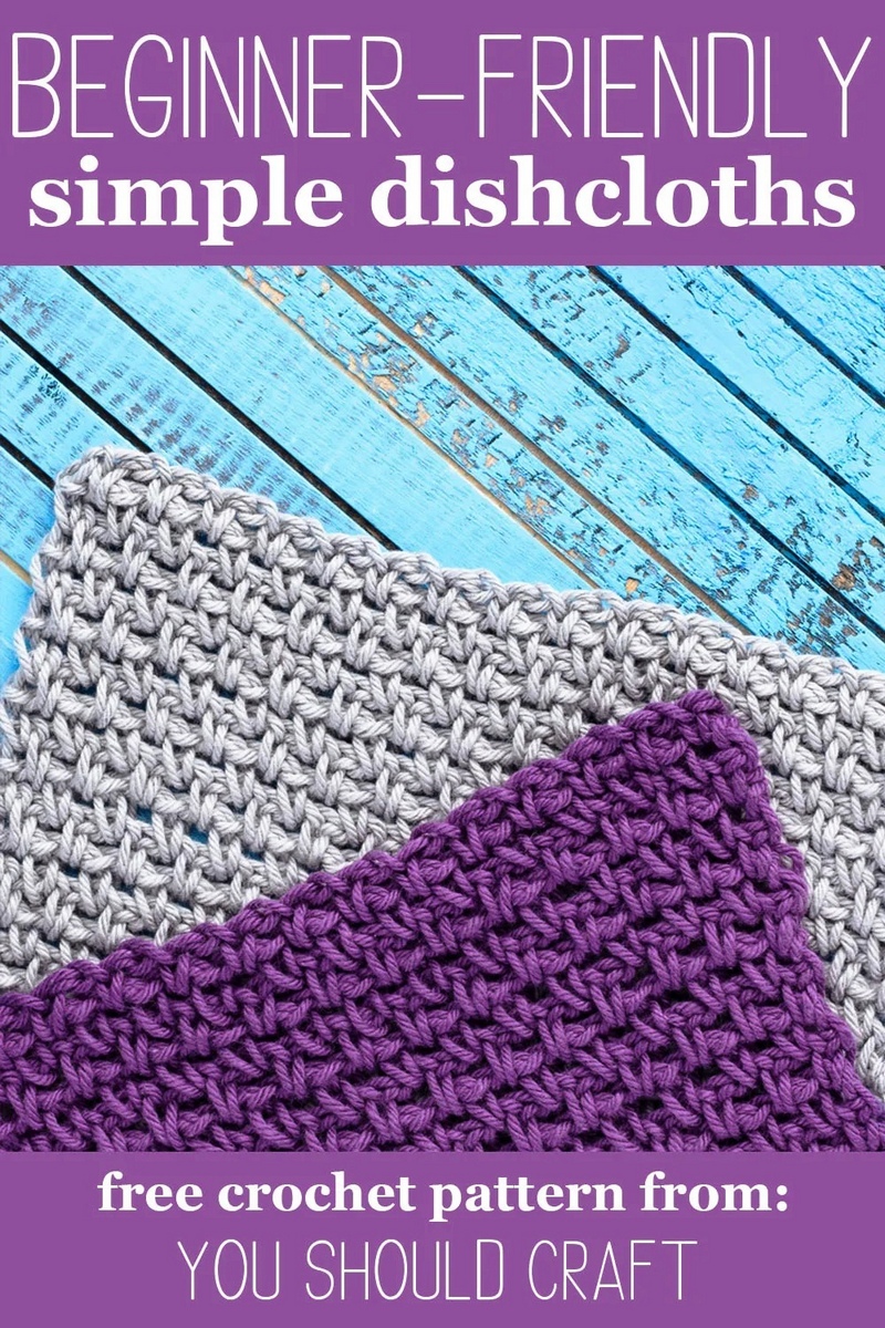 Linen Stitch Dishcloth Washcloth – Free Crochet Pattern