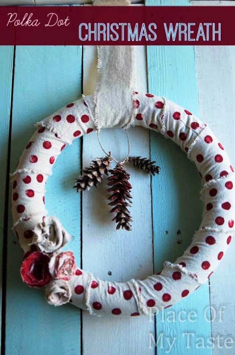 Polka Dot Christmas Wreath