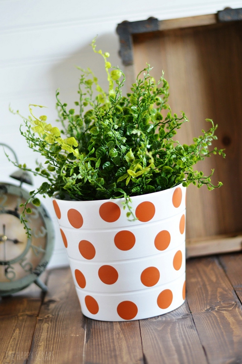 Polka Dot House Plant Pot