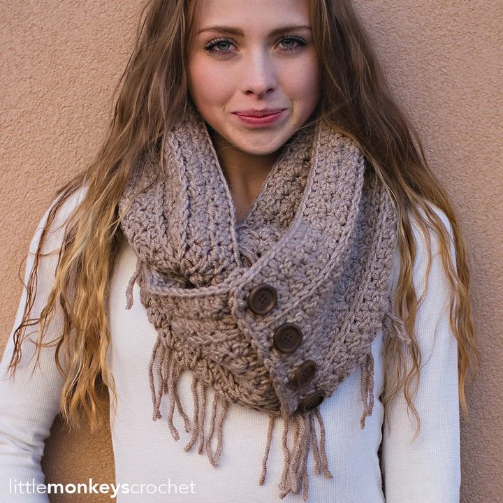 Slouch Hat And Fringe Infinity Scarf