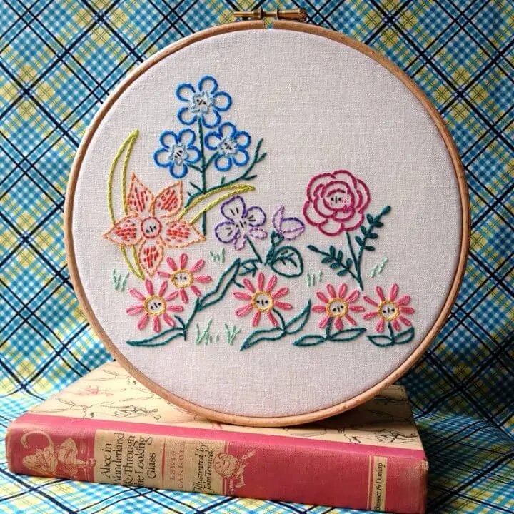 Alices Garden Embroidery Pattern