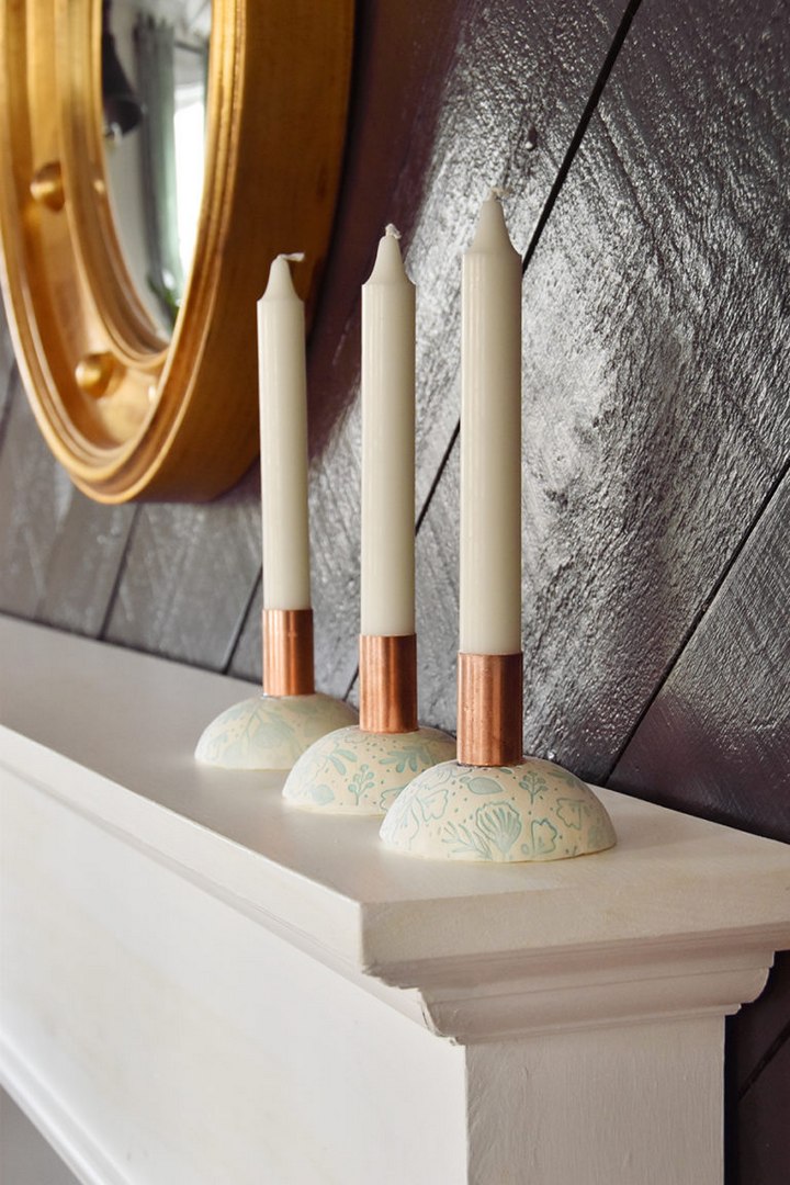 Clay Candle Holders