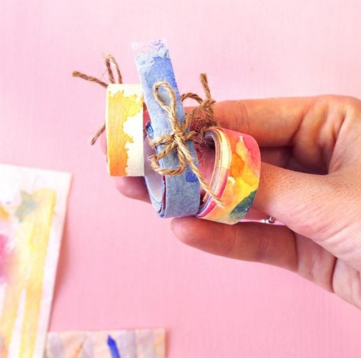 DIY Watercolour Washi Tape