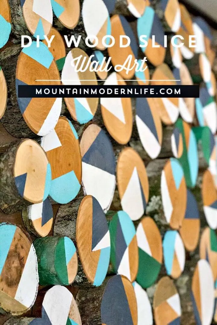DIY Wood Slice Wall Art