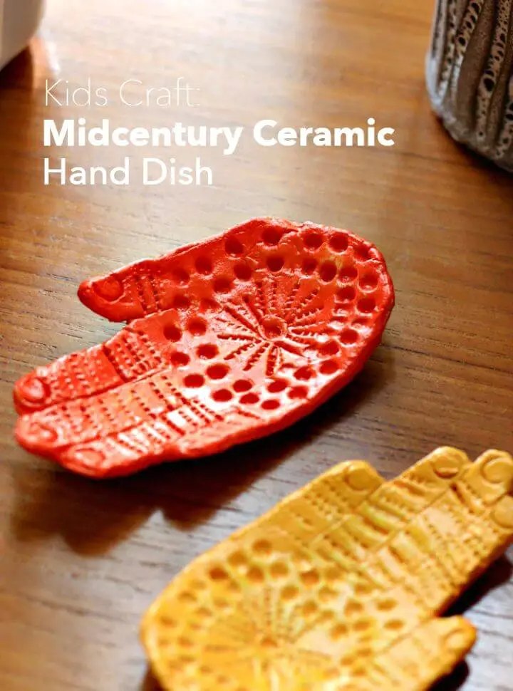Mid Century Ceramic Hand Dish