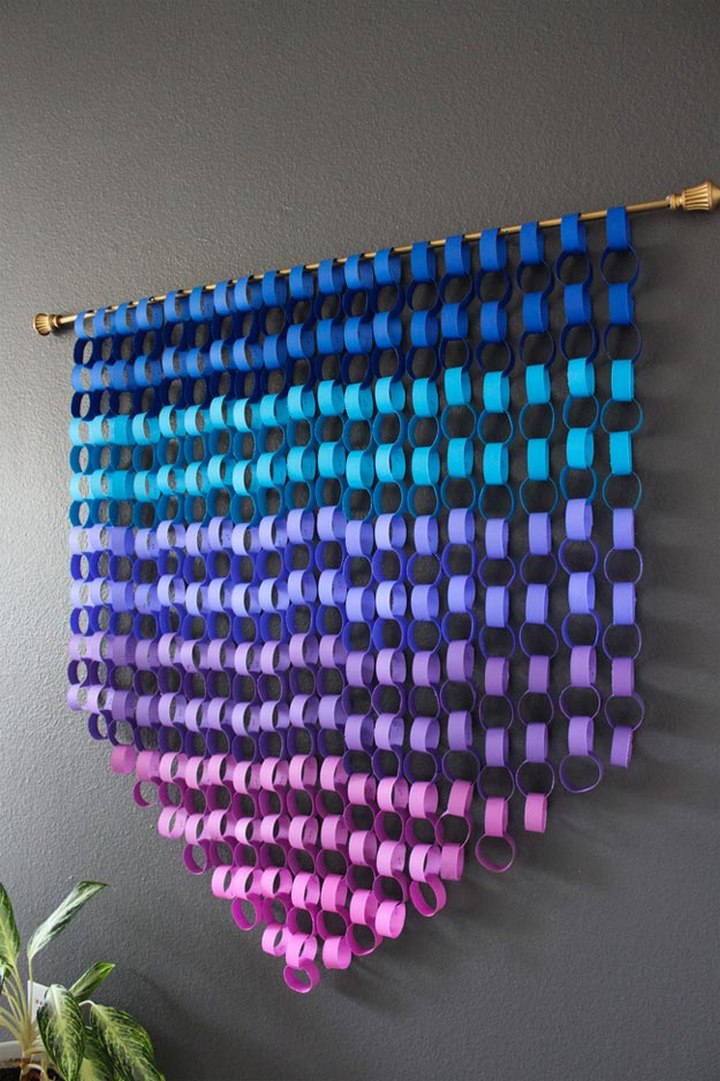 Ombre Paper Chain Wall Art