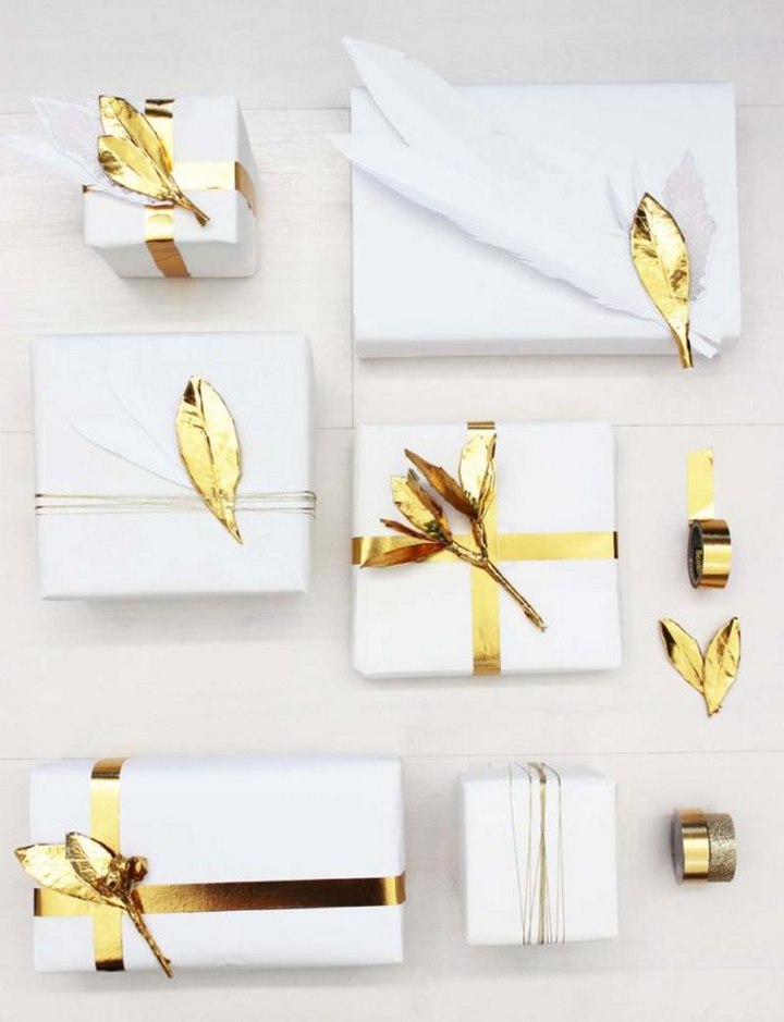 Washi Tape Gold Leaf Gift Decor