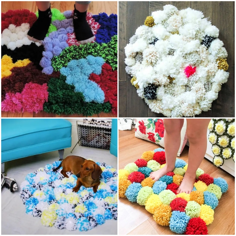 15 Easiest DIY Pom Pom Rug Ideas For Beginners Susie Harris