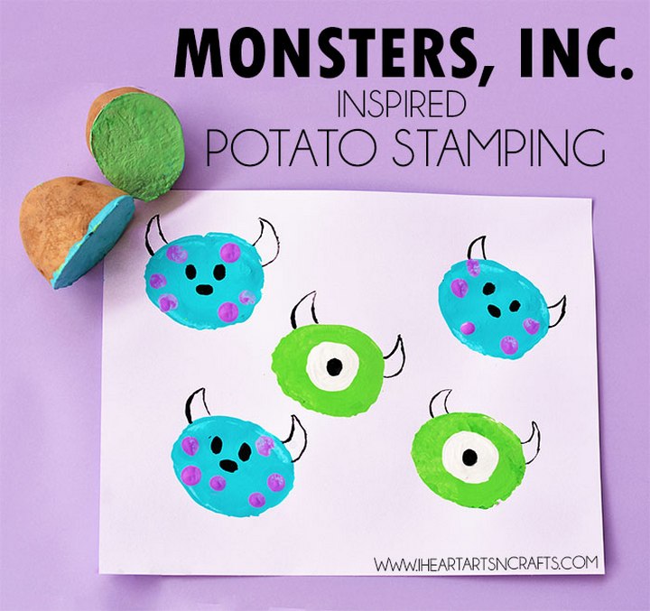 DIY Inspired Potato Stamping