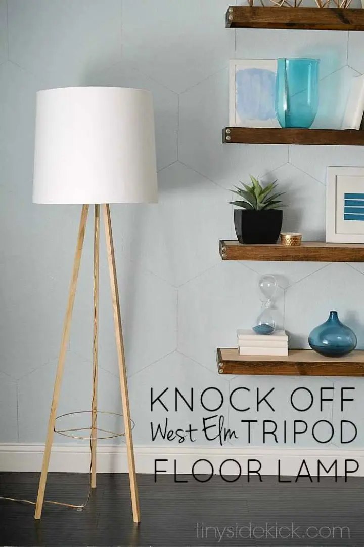 West Elm Inspired DIY Floor Lamp