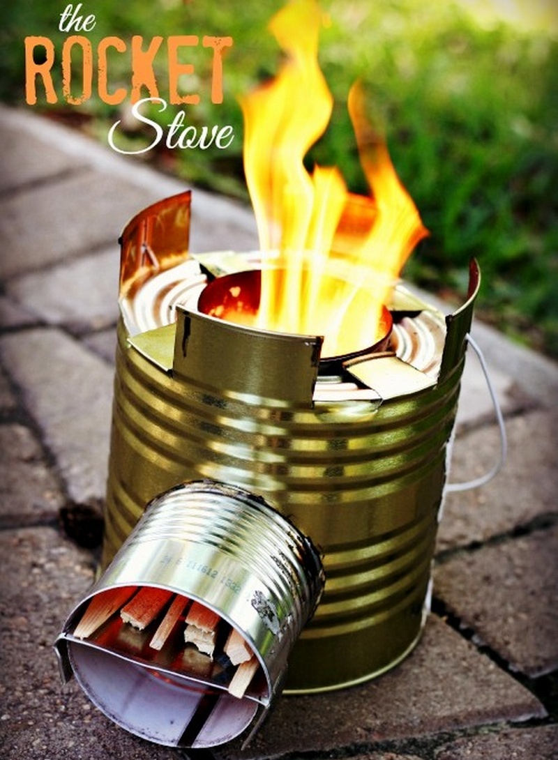 Build A Can Rocket Stove It Cooks An Entire Meal With Twigs