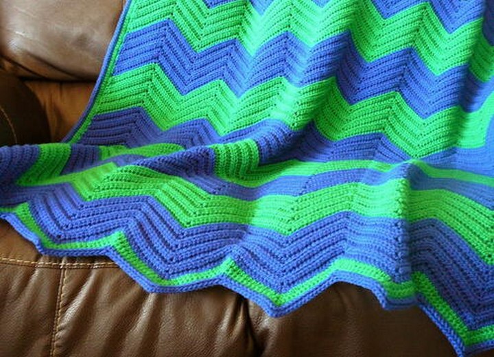 Chevron Crochet Afghan Free Pattern