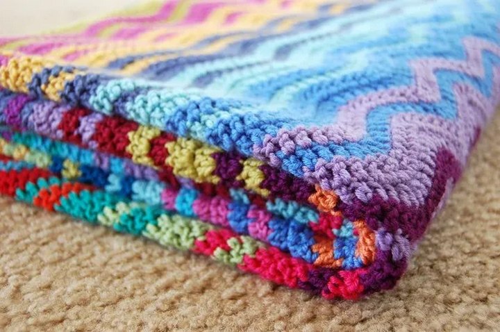 Crochet Ripple Blanket Afghan