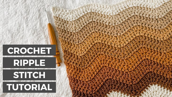 Crochet the Ripple Stitch FREE Crochet Blanket