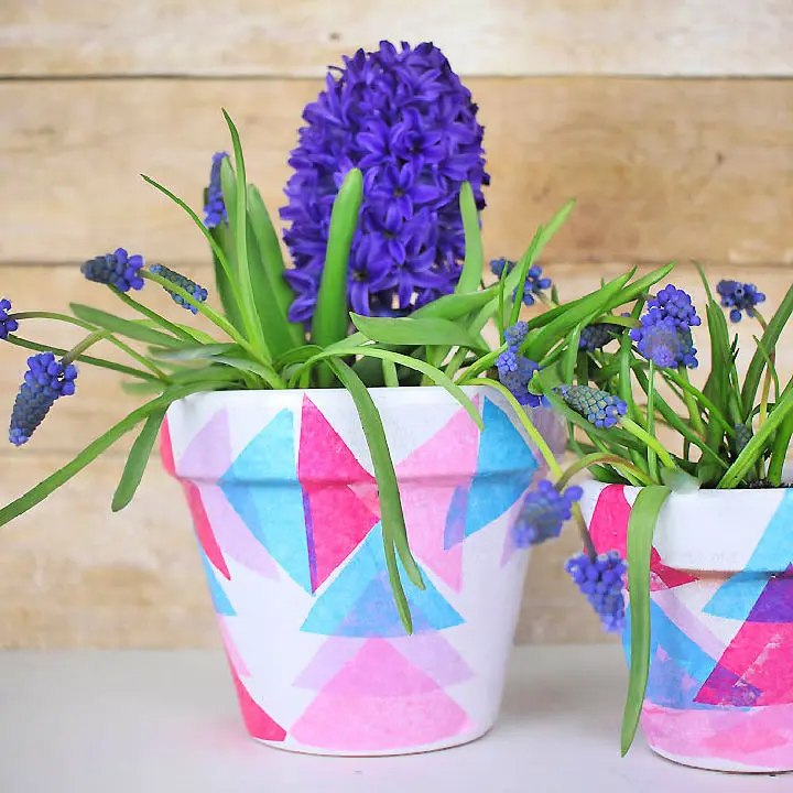 DIY Decoupage Flower Pot