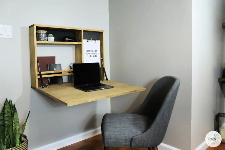 DIY Fold Down Wall Desk