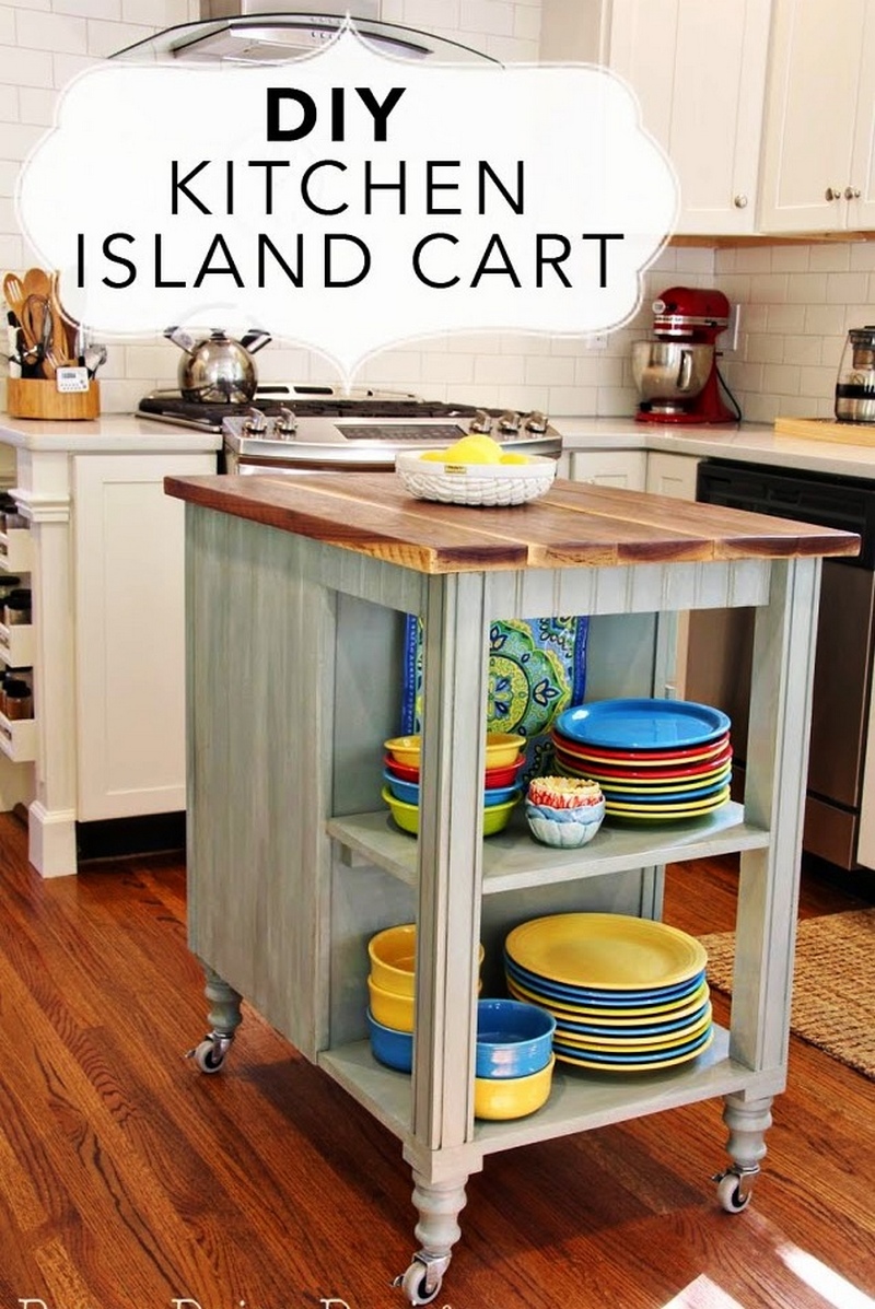 DIY Kitchen Island Cart