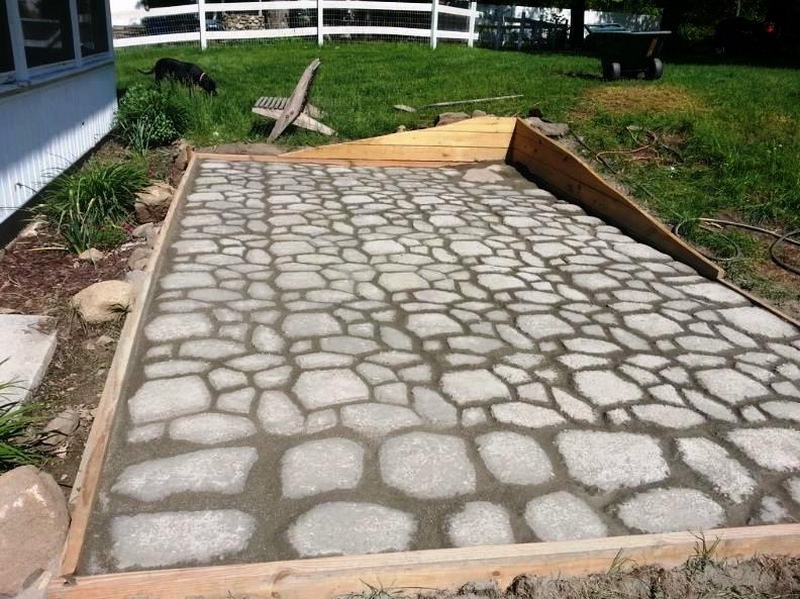 Form in Place Concrete Paver Patio