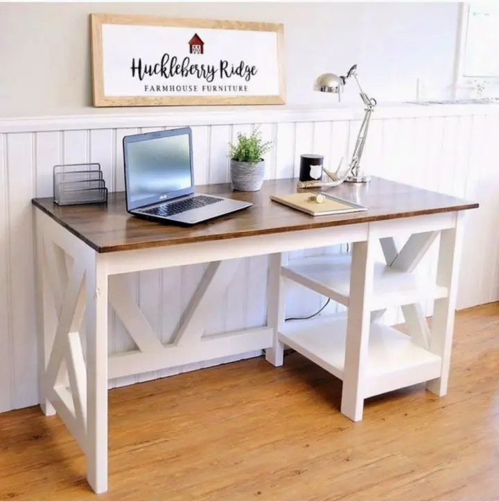 Homemade Home Office Desk